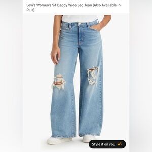 Levi's 94 Baggy Wide Leg Jeans